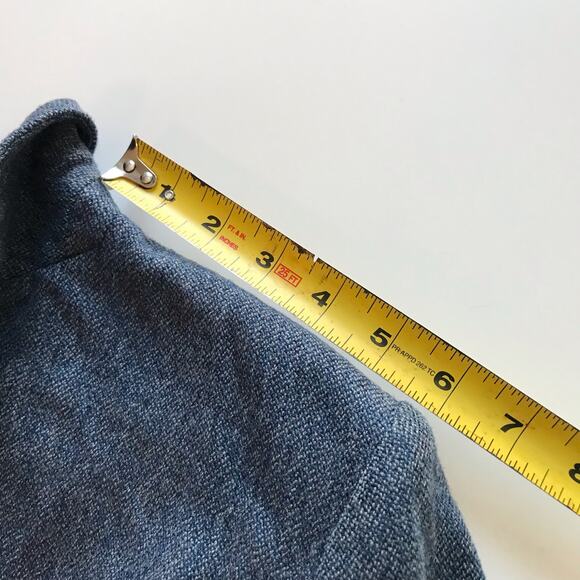 Talbots Vintage Label Women's 8 Petite 8P 100% Wool Blue 3 Button Blazer - Picture 12 of 13